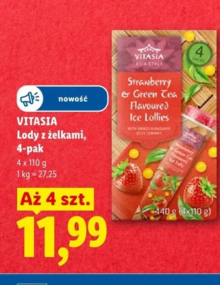 Lody z nadzieniem Vitasia Mango & Coconut promocja w Lidl