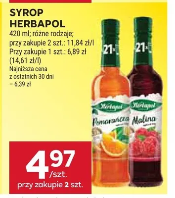 Syrop Herbapol promocja w Stokrotka