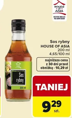 Sos rybny House of Asia promocja w Carrefour Market