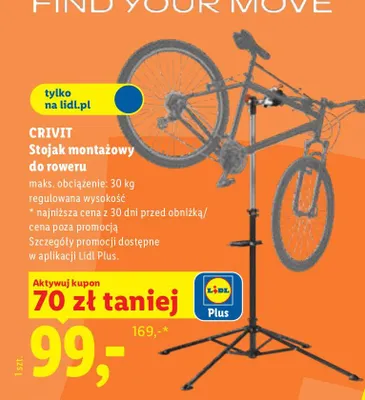 Stojak montażowy do roweru CRIVIT promocja