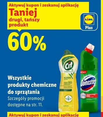 Produkty chemiczne do sprzątania promocja w Lidl
