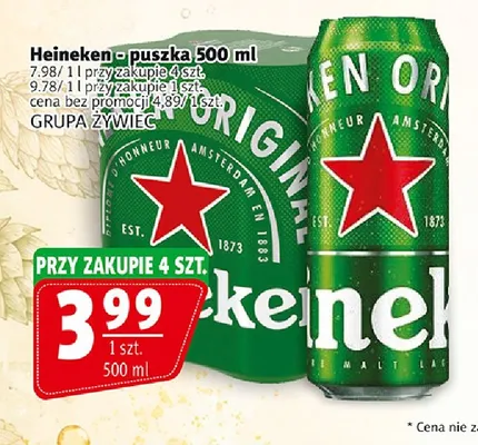 Piwo Heineken promocja w Prim Market