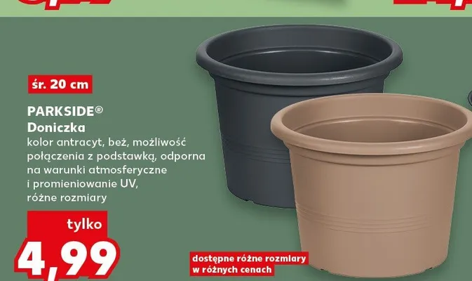 Doniczka śr. 20 cm promocja w Kaufland