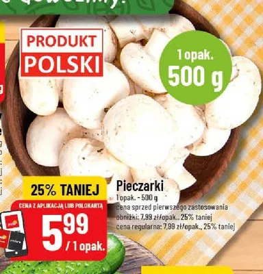 Pieczarki promocja w POLOmarket