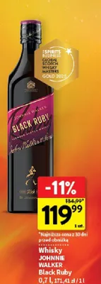 Whisky Johnnie Walker Black Ruby promocja w Intermarche