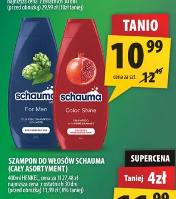 Szampon do włosów Schauma Color Shine promocja w Arhelan