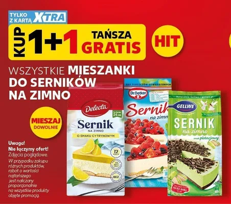 Mieszanki do serników na zimno promocja w Kaufland
