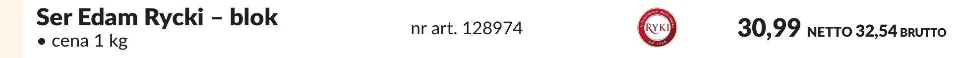 Ser Edam Rycki - blok promocja w Makro
