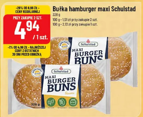 Bułka hamburger maxi Schulstad promocja w POLOmarket