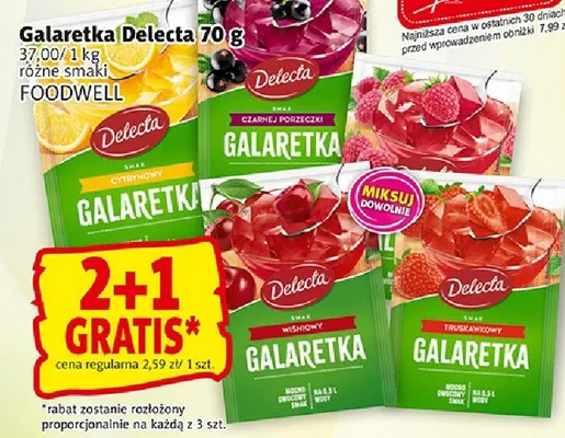 Galaretka różne smaki promocja w Prim Market