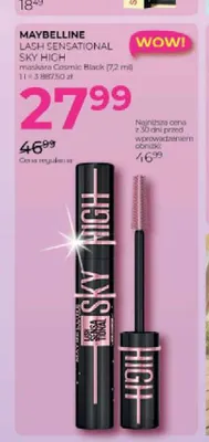 Maskara Maybelline Lash Sensational Sky High promocja w Drogerie Jawa