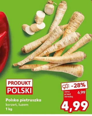 Polska pietruszka korzeń, luzem promocja w Kaufland