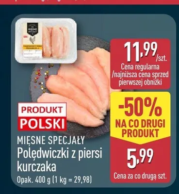 Polędwiczki z piersi kurczaka Mięsne Specjały promocja w Aldi