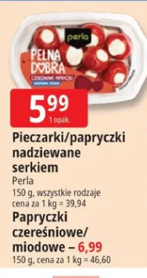 Pieczarki nadziewane serkiem Perla promocja w Leclerc