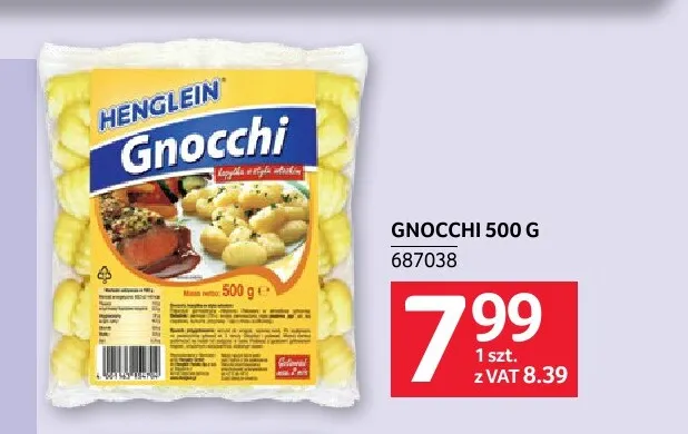 Gnocchi Henglein promocja w Selgros