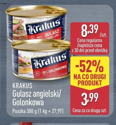 Gulasz angielski Krakus promocja w Aldi