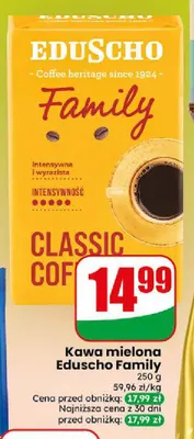 Kawa mielona Eduscho Family promocja w Dino