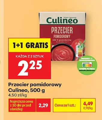 Przecier pomidorowy Culineo promocja w Biedronka