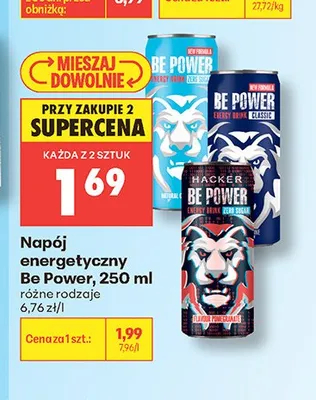 Napój energetyczny Be Power promocja w Biedronka
