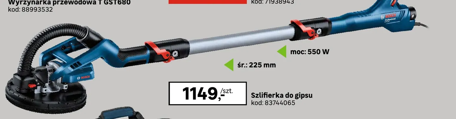 Szlifierka do gipsu Bosch promocja w Leroy Merlin