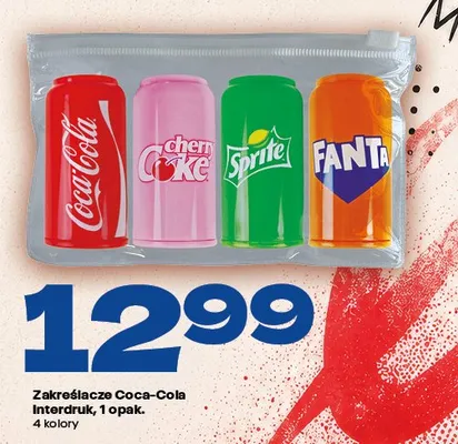 Zakreślacze Coca-Cola Interdruk 4-pak promocja w Twój Market