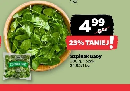 Szpinak baby promocja w Netto