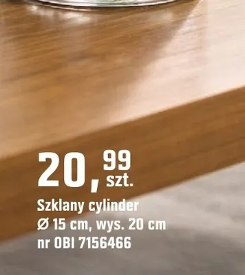 Szklany cylinder promocja w OBI