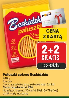Paluszki solone Beskidzkie promocja w Market Point