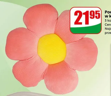 Poduszka w kształcie kwiatka promocja w Dino