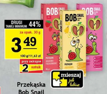 Przekąska Bob Snail jabłkowa promocja w Gram Market