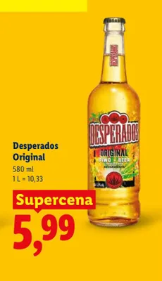 Piwo Desperados Original promocja w Lidl