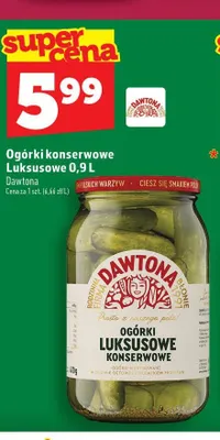 Ogórki konserwowe Luksusowe Dawtona promocja w TOPAZ