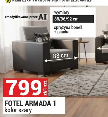 Fotel Armada 1 promocja w Merkury Market