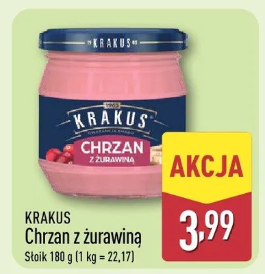Chrzan z żurawiną promocja w Aldi
