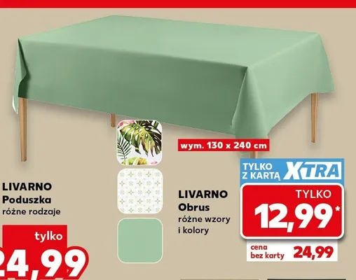 Obrus Livarno promocja w Kaufland