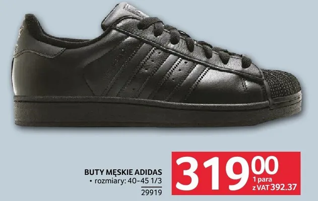 Buty męskie ADIDAS rozmiary 40-45 1/3 promocja w Selgros