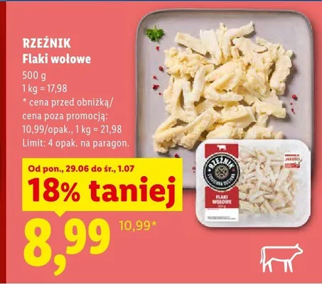 Flaki wołowe Rzeźnik promocja w Lidl