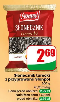 Słonecznik turecki z przyprawami promocja w Dino