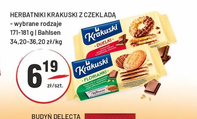 Herbatniki Krakuski z czekoladą promocja w Sedal