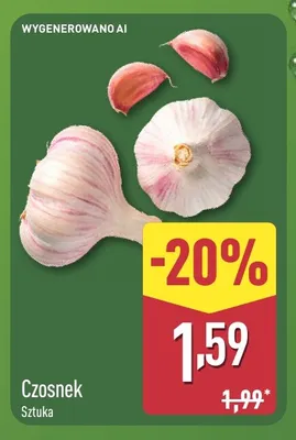 Czosnek promocja w Aldi
