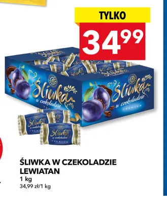 Śliwka w czekoladzie Lewiatan promocja w LEWIATAN