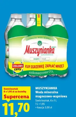 Woda mineralna magnezowo-wapniowa promocja w Lidl