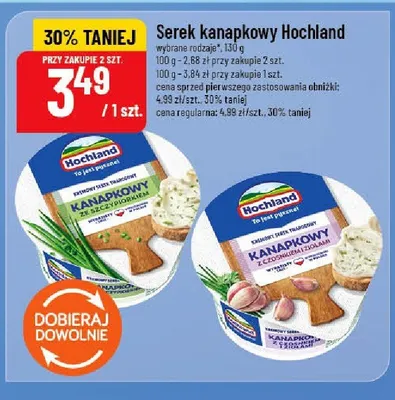Serek kanapkowy Hochland promocja w POLOmarket