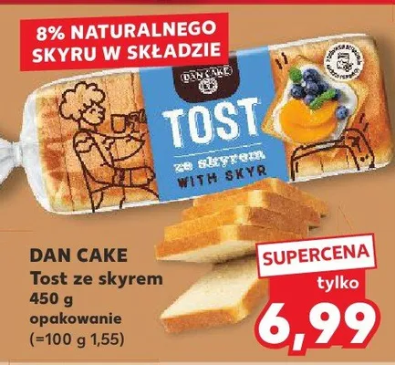 Tost ze skyrem Dan Cake promocja w Kaufland