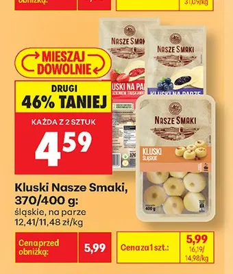 Kluski śląskie Nasze Smaki promocja w Biedronka