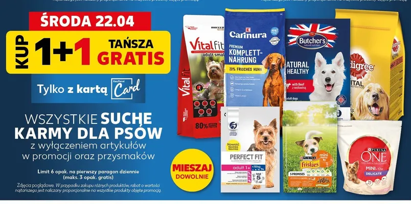 Wszystkie suche karmy dla psów z wyłączeniem artykułów w promocji oraz przysmaków promocja w Kaufland
