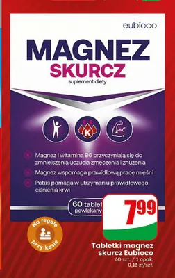 Tabletki magnez skurcz Eubioco promocja w Dino