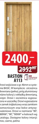 Drzwi wejściowe Bastion A113 promocja w Dobre Dla Domu