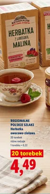 Herbatka z lubelską maliną Regionalne Polskie Szlaki promocja w Lidl