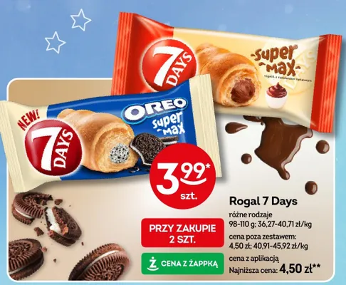 Rogal różne rodzaje promocja w Żabka